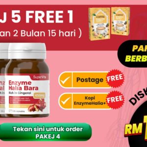 Pakej 5 Free 1 HB (5 botol)